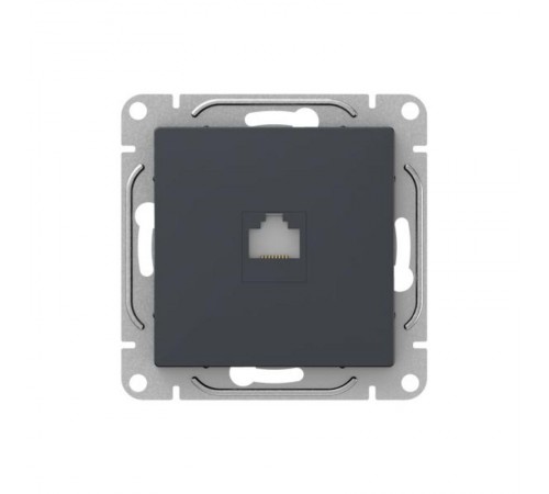 Механизм розетки RJ11, графит Эпика  UP1-SOG-RJ11 EKF