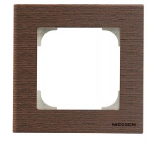 Рамка 1-постовая, серия SKY, цвет дерево венге2CLA857100A2101 ABB
