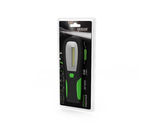 Фонарь рабочий GFL504 4W 210lm 4xAAA LED1/12/48  GF504  Gauss