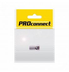 Разъем антенный на кабель, штекер F для кабеля SAT (с резиновым уплотнителем), (1шт.) (пакет)  05-4005-4-7  PROconnect