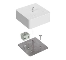 Коробка огнестойкая для кабель-канала Е15-Е120 75х75х30 IP42  2p, 6.0 мм.кв. 40-0450-FR6.0-2  Промрукав