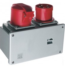 Соединительное устройство для монтажа на поверхность с подключение шлейфа 432A6, вилка и розетка 3P+N+E, 32А, IP44, 6ч  2CMA168128R1000  ABB