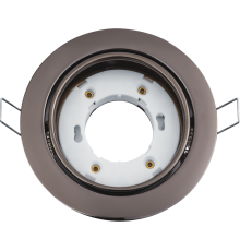Светильник встраиваемый под лампу GX53 NGX 93 034 NGX-R5-005-GX53 (Поворотный черный хром)  93034  Navigator