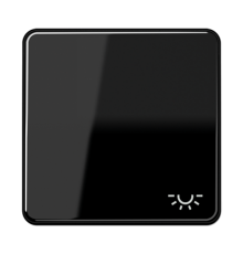 Клавиша с символом "освещение"; черная CD590LSW Jung