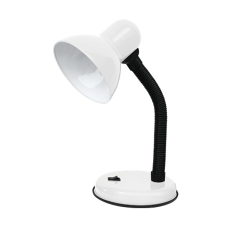 Светильник настольный под лампу СНО-02Б на основании 60Вт E27 230В БЕЛЫЙ (мягкая упаковка)  4690612012445  IN HOME