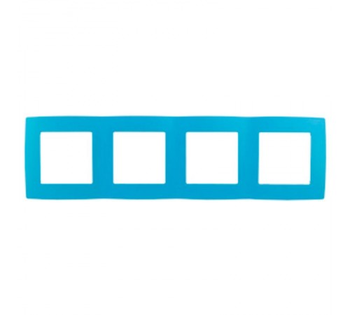 Рамка на 4 поста 12-5004-28  ,  голубой  Б0019431  ЭРА