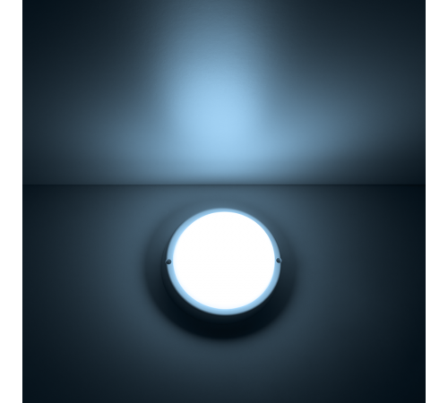 Светильник светодиодный пылевлагозащищенный для ЖКХ круглый IP65 8W 6500K  126411308  Gauss