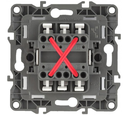 Переключатель промежуточный 12-1108-04 10АХ-250В,  шампань  Б0018245  ЭРА