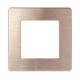 Рамка для розеток и выключателей серия 12 12-5101-04 на 1 пост, сатин, шампань  Б0052502  ЭРА