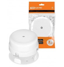 Коробка распаячная D90х43 мм инд. штрихкод  белая "Виви"   SQ1820-1029  TDM