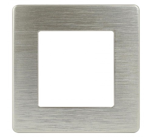 Рамка для розеток и выключателей серия 12 12-5101-04 на 1 пост, сатин, шампань  Б0052502  ЭРА