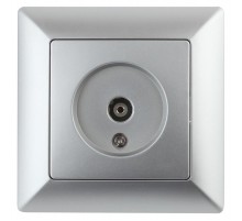 4-301-03 Intro Розетка TV одиночная, СУ, Solo, алюминий  Б0043370  Intro