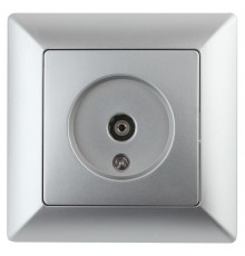 4-301-03 Intro Розетка TV одиночная, СУ, Solo, алюминий  Б0043370  Intro
