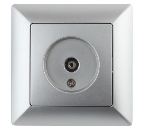 4-301-03 Intro Розетка TV одиночная, СУ, Solo, алюминий  Б0043370  Intro