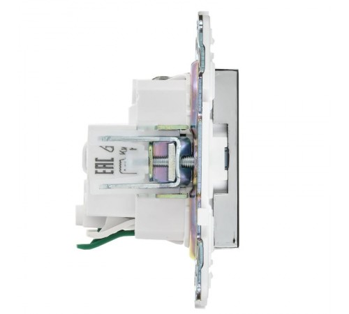 SKANDY Розетка с з/к/ш 16А б/к SK-R06N никель  SK-R14-16-1-K50  IEK