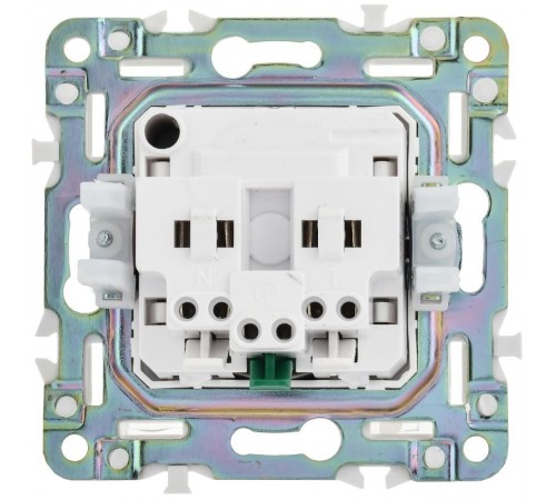 SKANDY Розетка с з/к/ш 16А б/к SK-R06N никель  SK-R14-16-1-K50  IEK