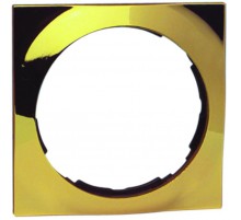 Simon 88 Рамка декоративная, 2 поста, круг в квадрате, S88, золото  88622-36  Simon