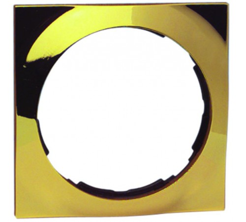 Simon 88 Рамка декоративная, 2 поста, круг в квадрате, S88, золото  88622-36  Simon