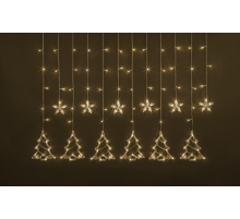 Гирлянда  95 006 NGF-D033-01 (бахрома звезды и елочки WW 2.5*1м IP20)  95006  Navigator