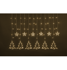 Гирлянда  95 006 NGF-D033-01 (бахрома звезды и елочки WW 2.5*1м IP20)  95006  Navigator