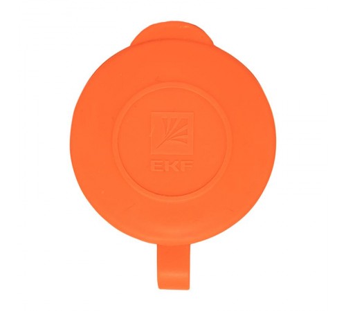 Роз. перенос. с защитной крышкой оранжевая каучуковая 230В 2P+PE 16A IP44 EKF PRO   RPS-012-16-230-44-ro   EKF