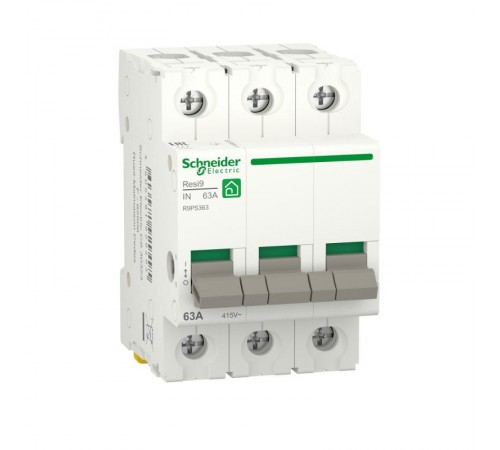 Выключатель нагрузки (мод. рубильник) 63А 3P RESI9  R9PS363  Schneider Electric