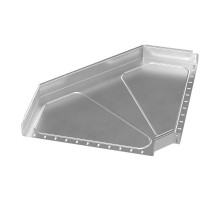 Угол горизонтальный 90 градусов Стандарт INOX (AISI 304) 600х80  PR16.3513  Промрукав