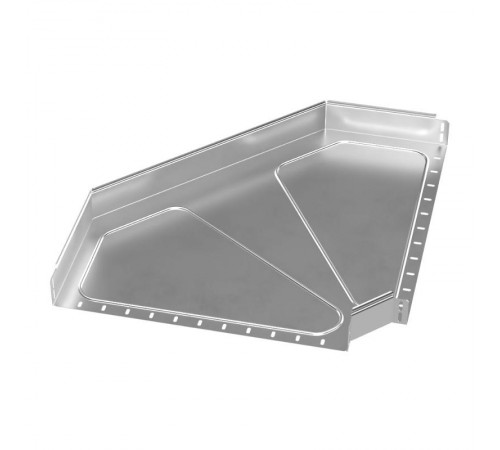 Угол горизонтальный 90 градусов Стандарт INOX (AISI 304) 600х80  PR16.3513  Промрукав