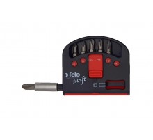 Набор бит PZ/PH Industrial с держателем бит в кейсе Swift, 7 шт  02060326  Felo