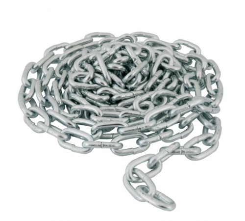 Цепь короткозвенная (DIN766) 5 мм упак. 5м- накл. ( 2,512 кг)  127869  Tech-KREP