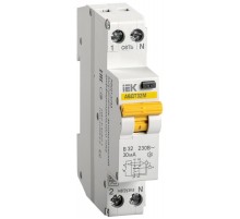 Выключатель автоматический дифференциального тока АВДТ32М 1п+N 32А C 30мА тип AC (1 мод)  MAD32-5-032-C-30  IEK