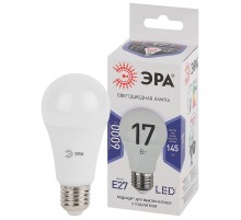 Лампа светодиодная LED 17Вт Е27 6000К A60-17W-860-E27  Б0031701  ЭРА