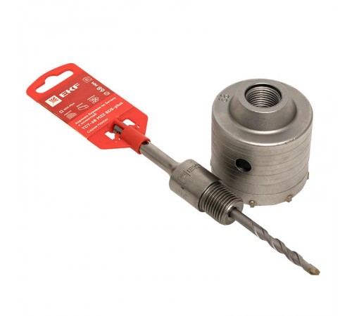 Коронка буровая по бетону с оснасткой TCT-68 М22 SDS-plus EKF Master  tct-68-m22  EKF