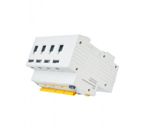 Выключатель автоматический дифференциального тока АД14 4п 32А C 100мА тип AC (5 мод)  MAD10-4-032-C-100  IEK