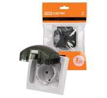 Розетка 2П+З скрытой установки IP54 16А "Вуокса" TDM  SQ1803-0108  TDM