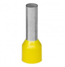 Наконечник-гильза с изолированным фланцем для жилы сечением 6кв.мм, длина контактной части  18мм, желтый (НШВИ 6-18)  IF6-18YW  DKC