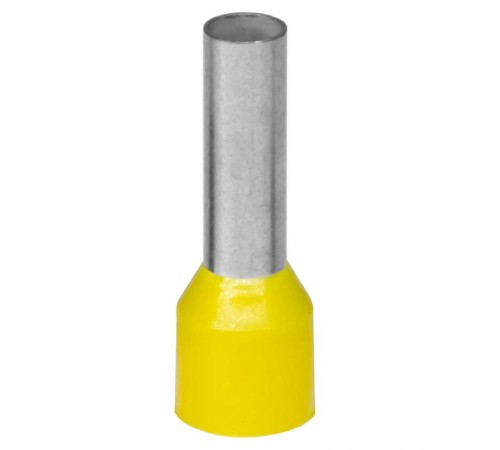 Наконечник-гильза с изолированным фланцем для жилы сечением 6кв.мм, длина контактной части  18мм, желтый (НШВИ 6-18)  IF6-18YW  DKC