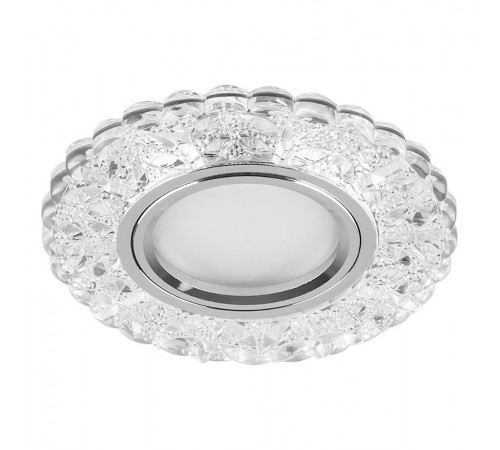 Светильник встраиваемый с белой LED подсветкой CD939 потолочный MR16 G5.3 прозрачный  29472  Feron