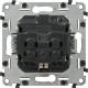 Valena Мех IN'MATIC Розетка с/з, со шторками, винт.зажим  753029  Legrand