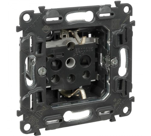 Valena Мех IN'MATIC Розетка с/з, со шторками, винт.зажим  753029  Legrand