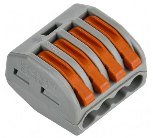 Строительно-монтажная клемма СМК 222-414 (4шт/упак)  UKZ20-414-004  IEK