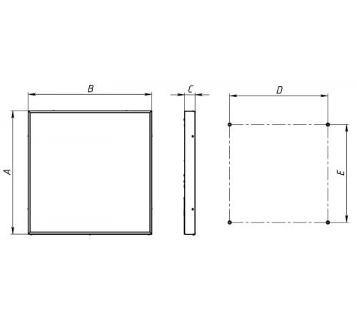 Светильник светодиодный ДВО/ДПО STANDARD.PRS LED 595 EM 28Вт 4000K G3 IP20 БАП  1229000290  Световые Технологии