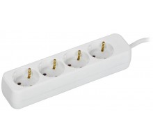 UMA Удлинитель У04 4 места 2P+PE 3м 3х1мм2 10А белый   UM-YP10-10-04-03-Z-K01  IEK