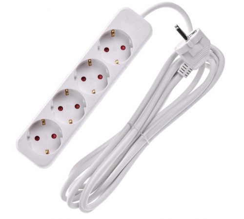 UMA Удлинитель У04 4 места 2P+PE 3м 3х1мм2 10А белый   UM-YP10-10-04-03-Z-K01  IEK