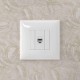 Компьютерная розетка RJ-45 без шторки в стену, кат.5е одинарная, "Avanti", "Белое облако"  4400663  DKC