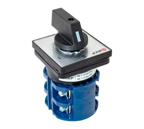 Переключатель кулачковый ПК-1-13 63А 3P "0-1" IP65  pk-1-13-63-65  EKF