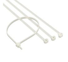 Хомут P6.6 с двойным замком, белый 2,5x100  21203SR  DKC