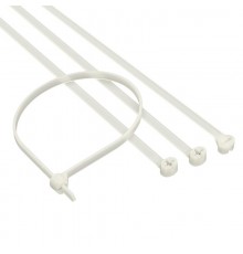 Хомут P6.6 с двойным замком, белый 2,5x100  21203SR  DKC