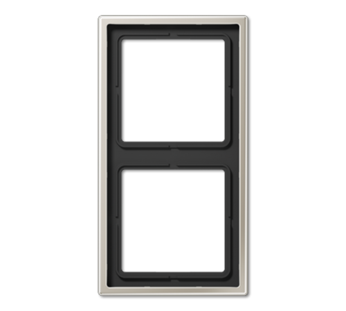 Рамка для вертикальной и горизонтальной установки, 2 поста; металл; нержавеющая сталь; Edelstahl  ES2982  Jung