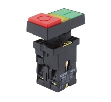 Двойная кнопка "Пуск-Стоп" NP2-EL8325 1НО+1НЗ AC230В IP40  574840  CHINT